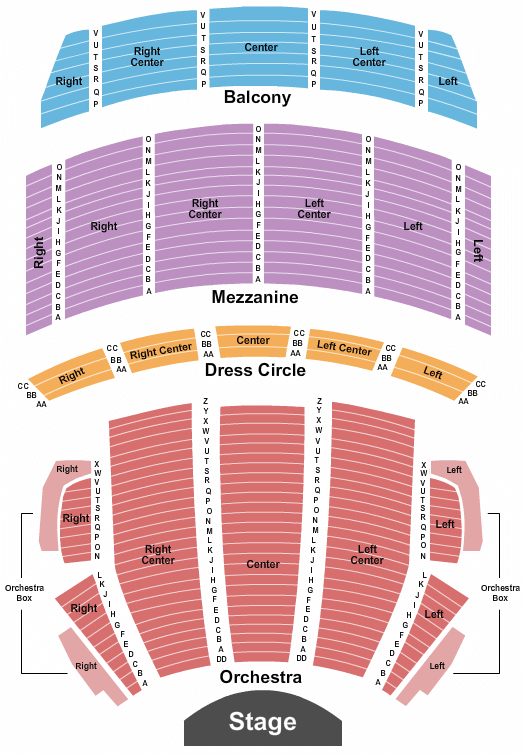Citizens Bank Opera House Les Miserables Seating Chart