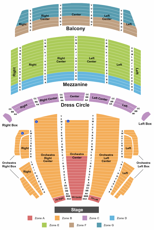 Les Miserables Broadway Seating Chart